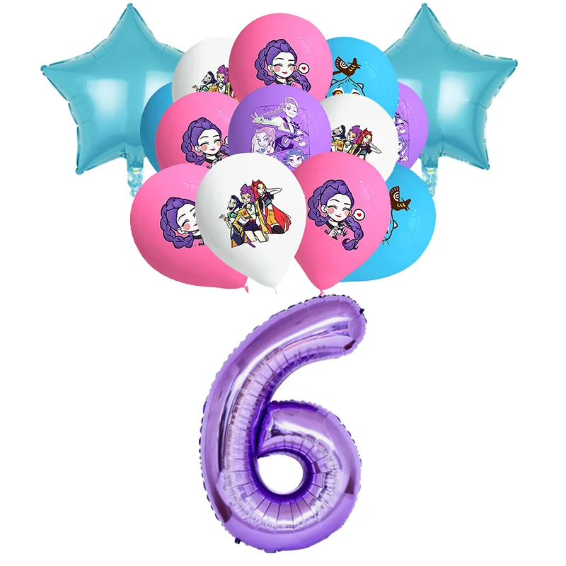 Geburtstagsparty-Dekoration Anime-Charakter Tischgeschirr Teller Becher Ballon-Set Banner Hintergrund Geschenktüte Schlüsselanhänger Party-Zubehör