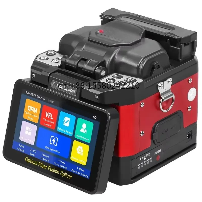 for COMPTYCO A-80S Fusion Splicer Fiber Optic Splicing Machine with VFL OPM Optical Fiber Splicer Equipment
