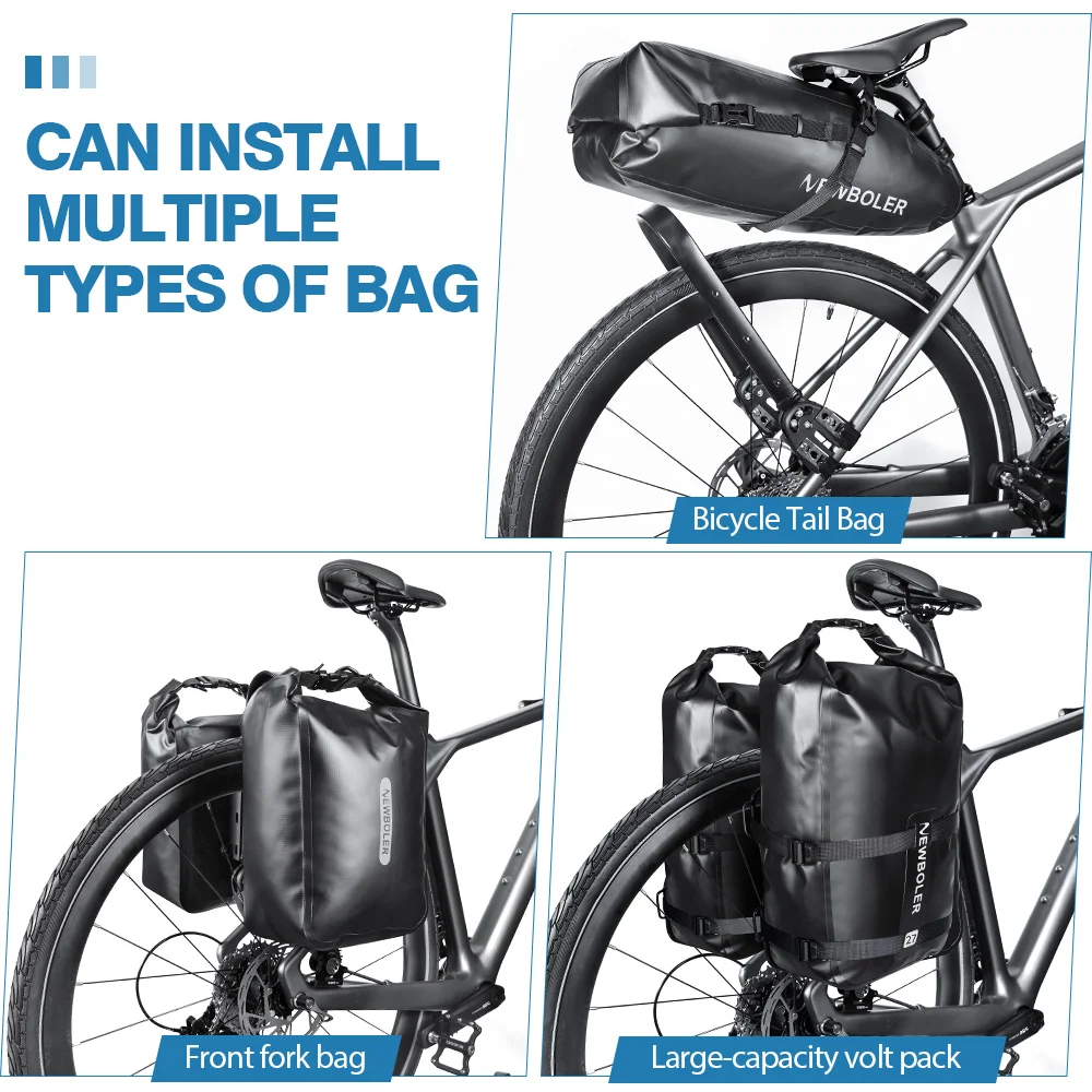 Einstellbare Aluminium Legierung Fahrrad Gepäck Träger Kies Fahrrad Universal Fahrrad Hinten Regal Gabel Regal Tasche Für Bikepacking – Detail 10
