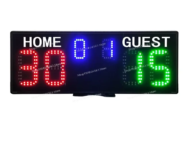 Electronic Scoreboard LED Large Screen Battery Powered Portable for Tennis Basketball Volleyball Sports Competition