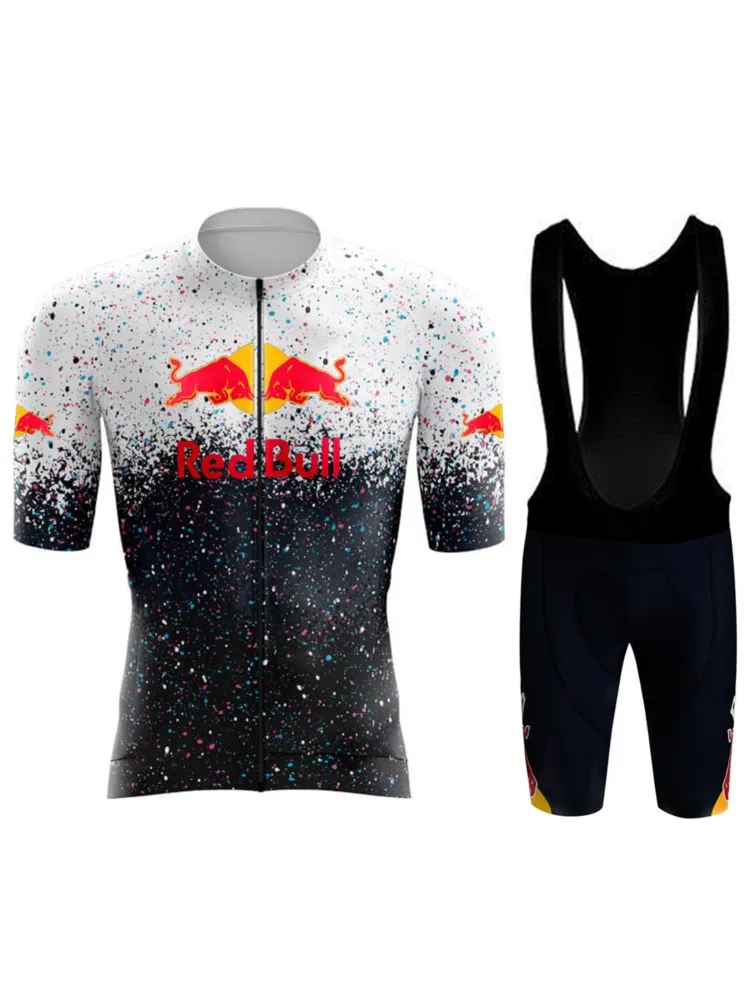 AliExpress Red Bull Cycling Shorts Men's Cycling Jersey Man Mountain Bike Clothing Men Short Sets Bycicle Men's Sportswear Set Bicycle Mtb