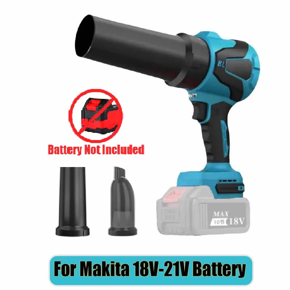 Kipas Turbo untuk Baterai Dewalt 20V Peniup Udara Kuat Kipas Jet Turbo Maks 1000G Kemudiannya Kemoceng Daun Alat Listrik Genggam untuk Makita