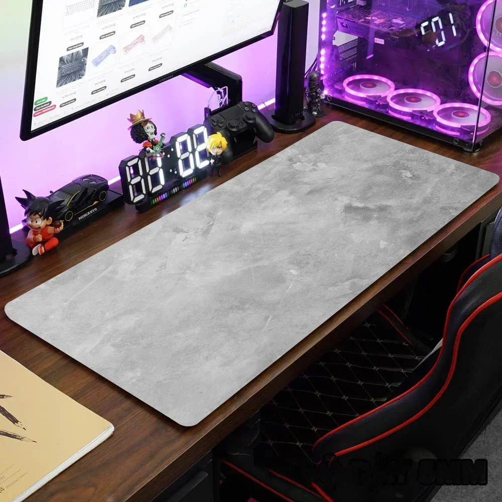

Large size table mat 900x400mm covered mouse pad, XXL desktop keyboard table mat grey series game mousepad computer accessories