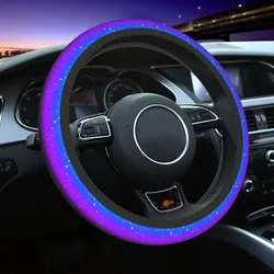 Rainbow Sparkle Car Steering Wheel Cover Non-slip Auto Steering Wheel Protector Colorful Auto Decor Steering-Wheel Accessories