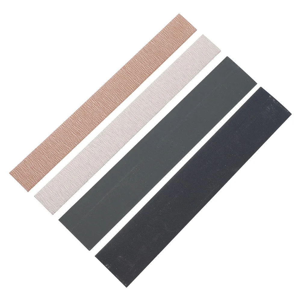 4PCS 15CM(5.91in) Length Fret Sanding Paper Sandpaper Sandpaper Color Fret Sanding Tool Luthier Sanding Tool For Guitarists