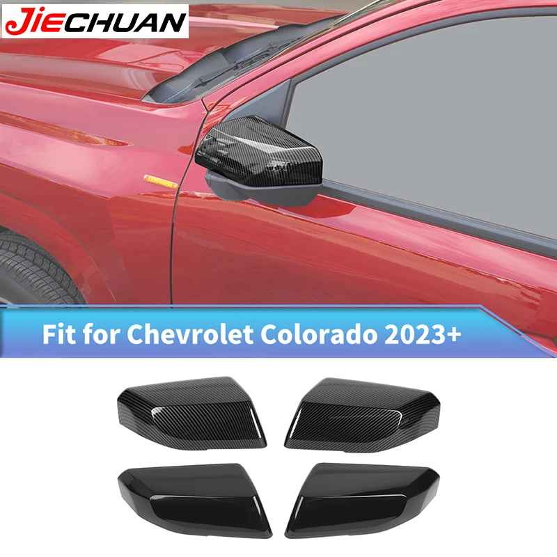 

JIECHUAN Car Exterior Reversing Mirror Decoration Cover ABS Rear-View Mirror Shell Trim For Chevrolet Colorado/GMC-CANYON 2023+
