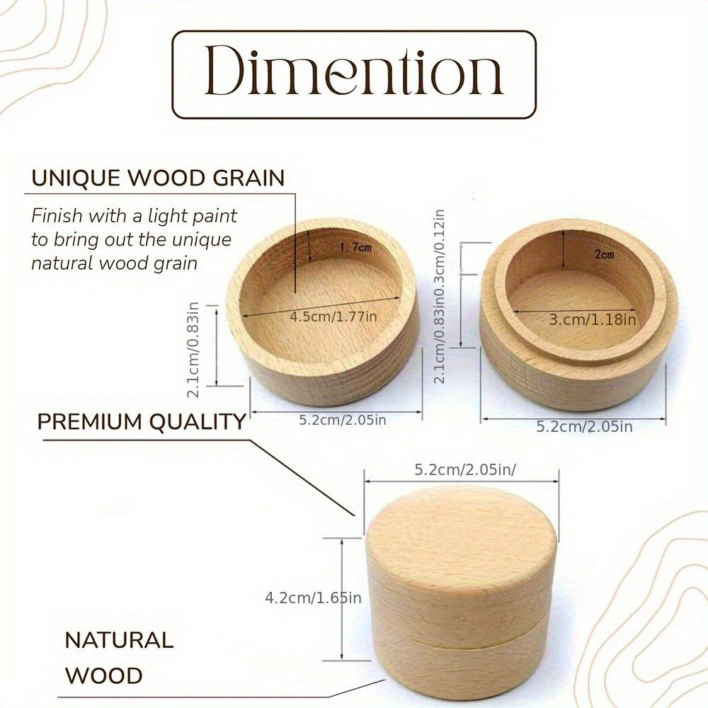 Personalized Custom Name Wooden Tooth Box Keepsake Tooth Umbilical Cord Curls Collection Box Baby Shower Gift Birthday Gifts
