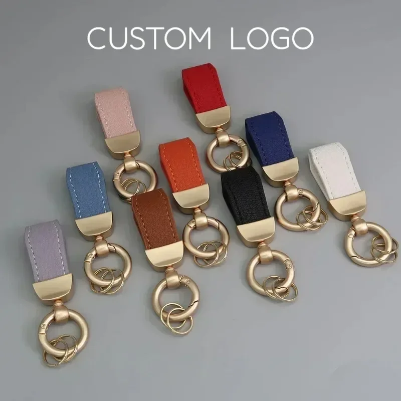 

Leather Keychain for Men and Women Retro Vintage Personalized Keyring Customized Car Logo Key Chain Gift Laser Engrave Nubuck