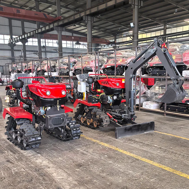 Chinese Mini Crawler Tractor Remote Control Mini Crawler Cultivator Agricultural Machinery Farm Cultivator