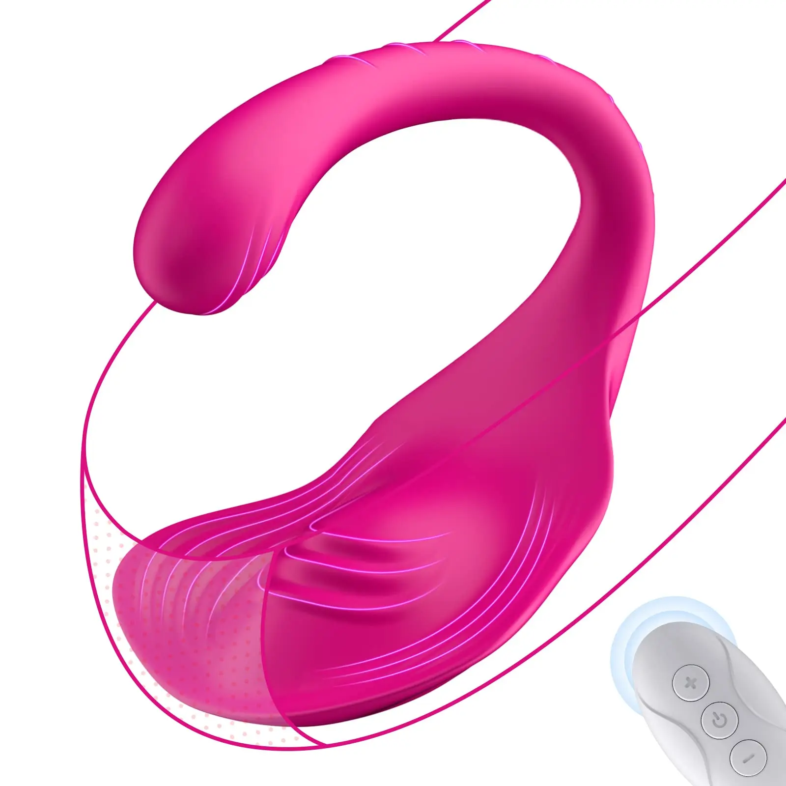 

Wearable G Spot Panty Vibrator, Adult Women Sex Toys Pink Dildo Vibrators with 10 Vibrating Modes, Portable Remote Control Coup