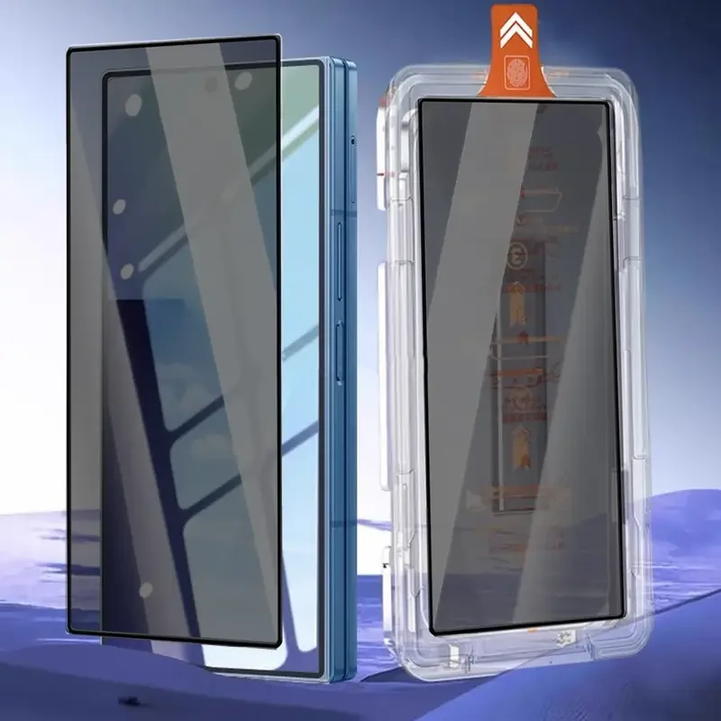 2PCS Easy Install Screen Protector For Samsung Galaxy Z Fold 7 Z Fold7 zfold7 Privacy Anti-Spy Clear Front Tempered Glass Film