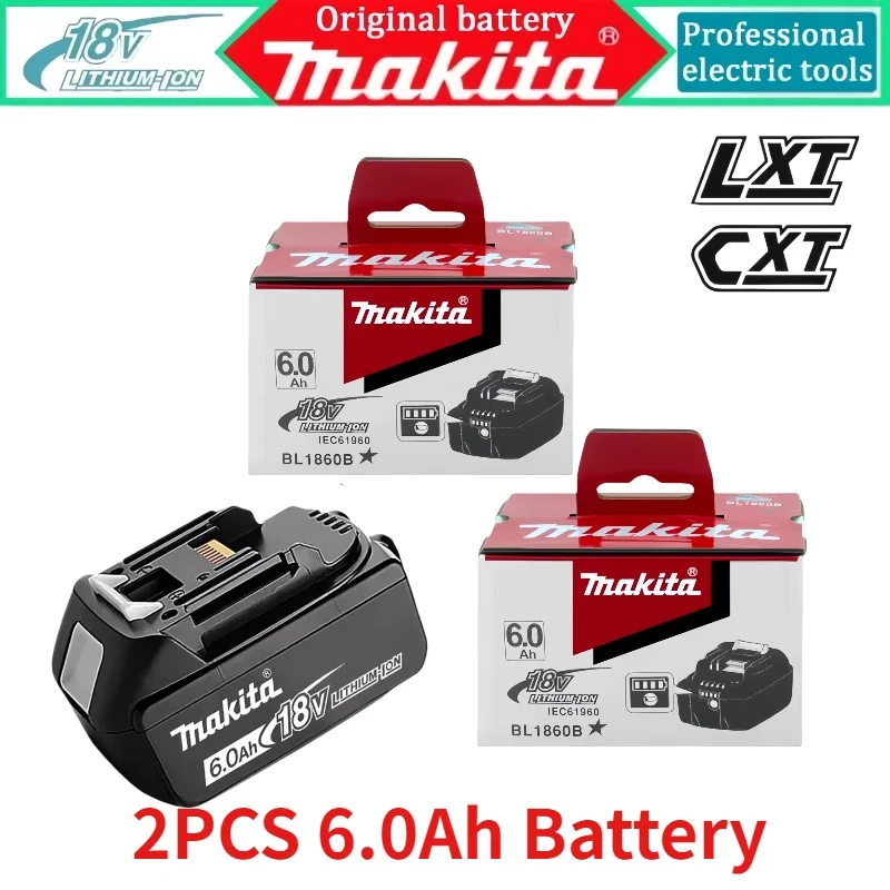 

Genuine Makita 18V replacement battery BL1860B BL1850B BL1840B BL1830B BL1815B LXT400 for Makita 18V drill DDF487 DTW700 DTD171