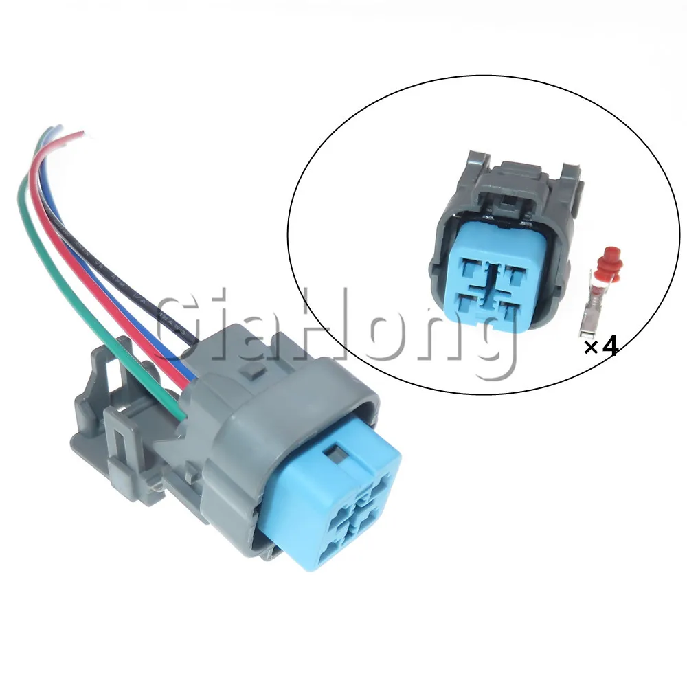 1 Set 4 Ways Auto Electronic Fuel Pump Connector AC Assembly Electric Pump Assembly Harness Plug For Honda Fit Accord