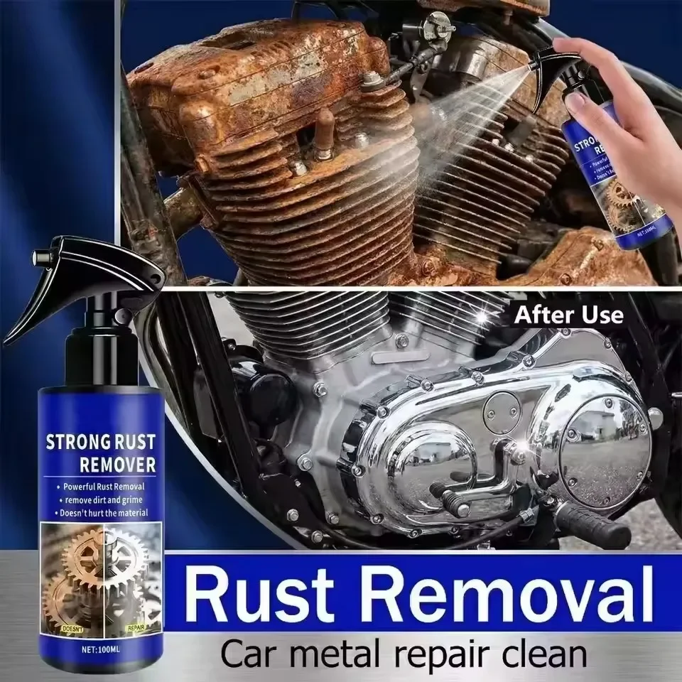 100ml metal iron powder multi-function rust remover professional rust removal spray for automobile hub exhaust