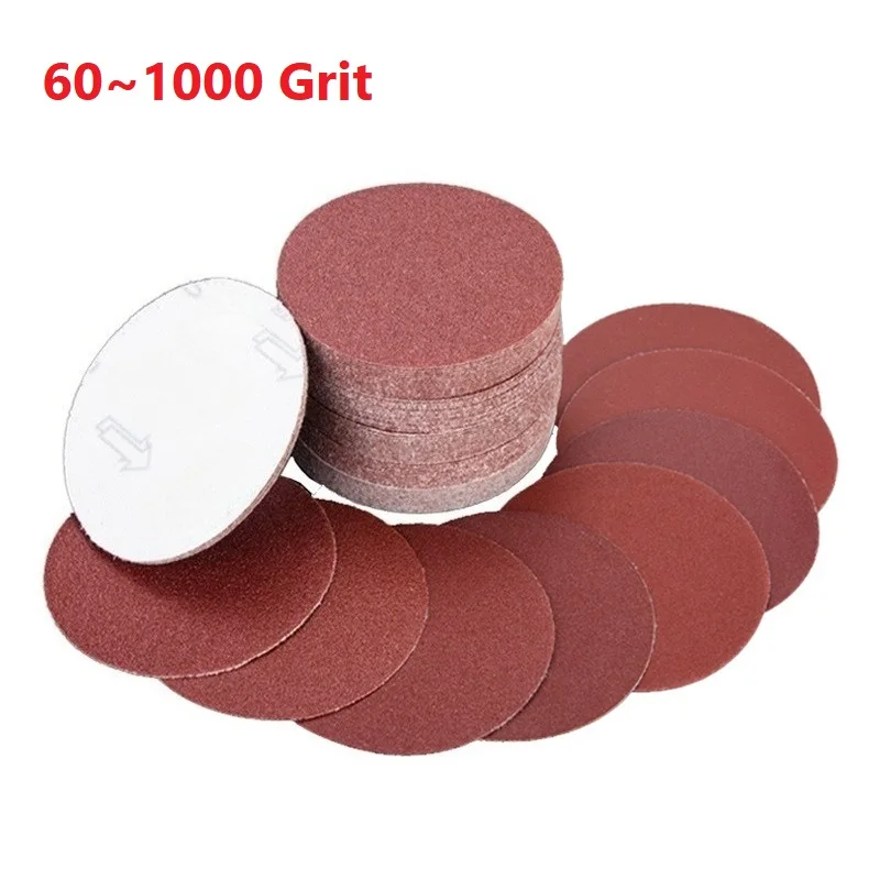 

4-дюймовый шлифовальный диск с наждачной бумагой, зернистость 60-1000, абразивная полировальная подушечка для аксессуаров, полировка металла, дерева