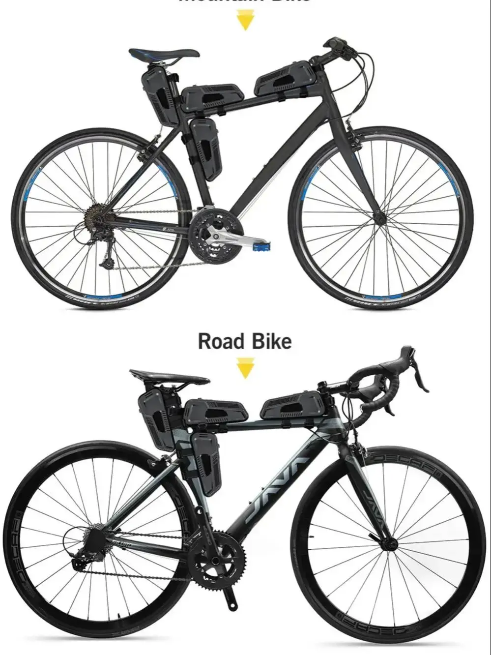 AliExpress NEWBOLER Bicycle Bag Rainproof Cycling Top Front Tube Frame Bag Large Capacity MTB Road Bicycle Pannier Black Bike Accessories