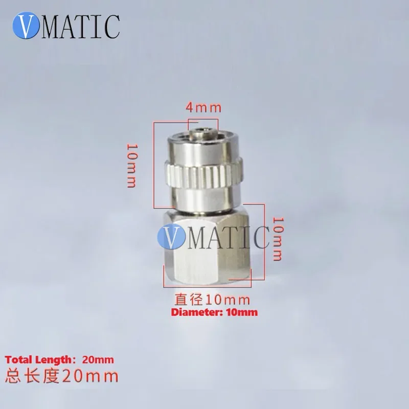 【Free Shpg】Metal Luer Lock Connector | M6/M8 Female Thread to Needle Tip | 1/8