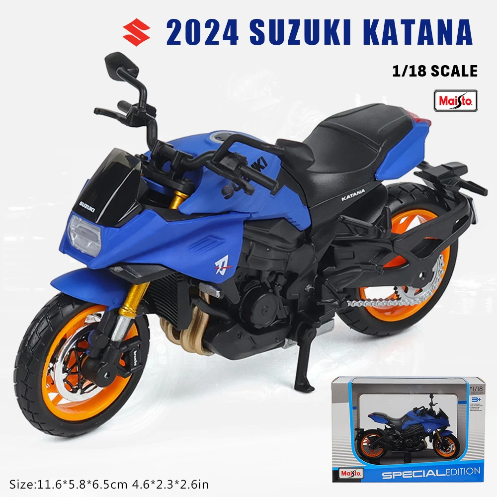 

Maisto 1:18 Super New 2024 Suzuki Katana Motorcycle model ornament motorcycle Model collection gift toy