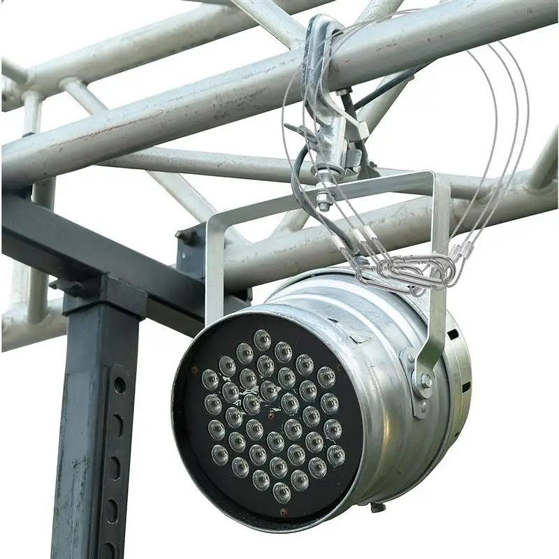 Cable de seguridad con hebilla de 4 piezas, cordón de bloqueo de acero multifuncional, mosquetón de carbono, cerraduras inoxidables de alta resistencia