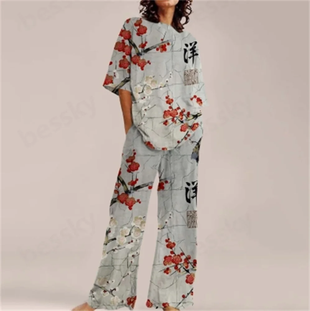 

Women's 3D Casual Pants Set with Chinese Style - Fashionable And Comfortable Clothing Ensemble