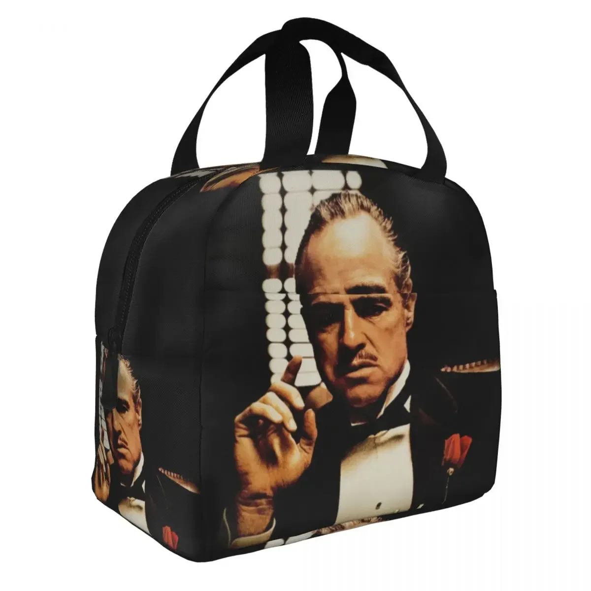 Custom The Godfather Poster Lunch Bag Thermal Cooler Insulated Lunch Boxes for Women Children School Work Picnic Food Tote Bags