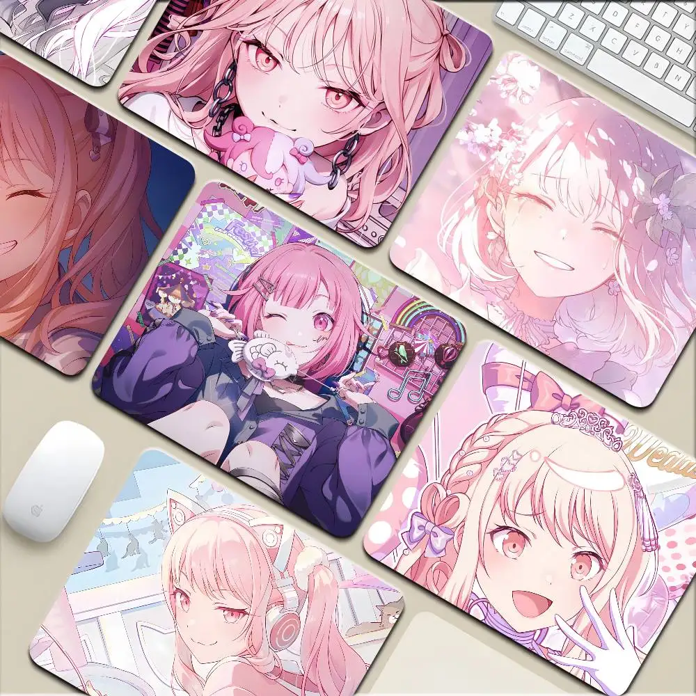 

Anime Mizuki Akiyama Small Mousepad Keyboard Pad Laptop Cushion Non-slip Deskpad