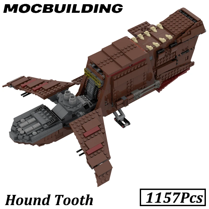 YV-666 Light Freighter MOC Building Blocks Brick Toys Hound Tooth Construction Gift for Kids