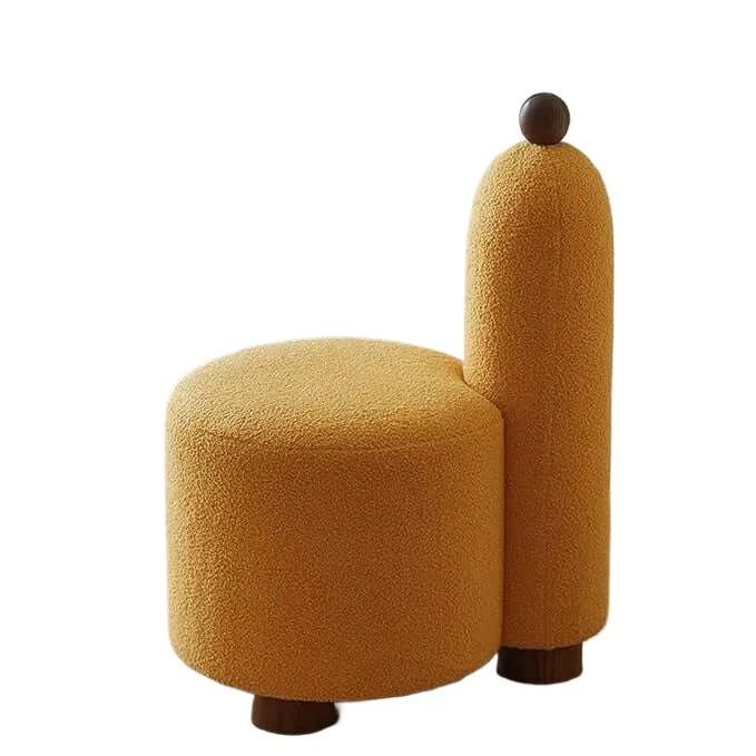 Modern Nordic Booker upholstery wooden frame lounge chair living room accent chair