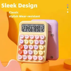 INS DOPAMINE Sweet Color Calculators Large Display Mechanical Point Keyboard Back to Class Student Material/Stationaria Finish 10 Main Sales Calculator - №2