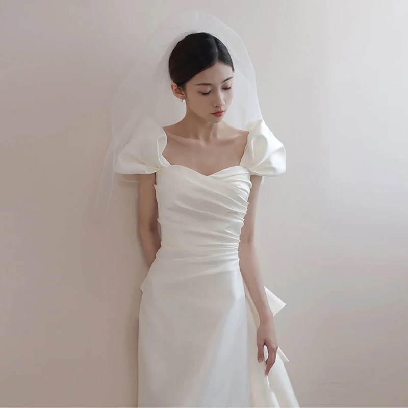 

Ele Simple Bridal Gown 2026 New Sle One oulder Satin Face out Wedding Dr Princ Sle A-Line Skirt for Hotel Indoor