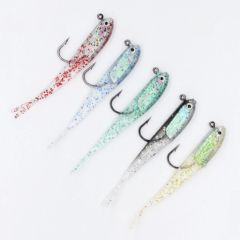 Lure Bait 75mm Color Soft Fish 6.5g Simulation Fish Bait Fake Bait Lead Soft Fish Lead Fish