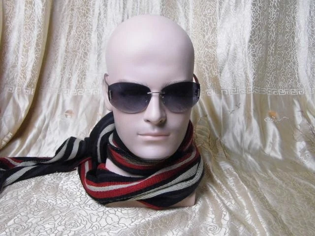 Realistic Fiberglass Mannequin Head for Wigs Hats Headphones Display Male Dummy Doll Head for Fashion And Beauty Supplies