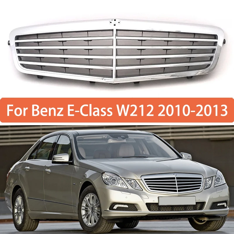 

Front Hood Bumper Grille For Mercedes Benz E-Class W212 2010 2011 2012 2013 2128800983 A2128800983