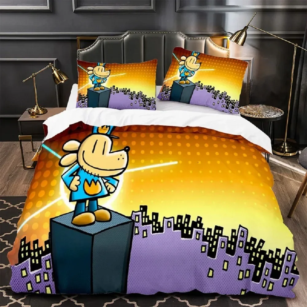 

Cartoon Dog Man 3D Printed Duvet Case Pillowcase Bedding Set Twin Full Queen King Size For Bedroom Decor
