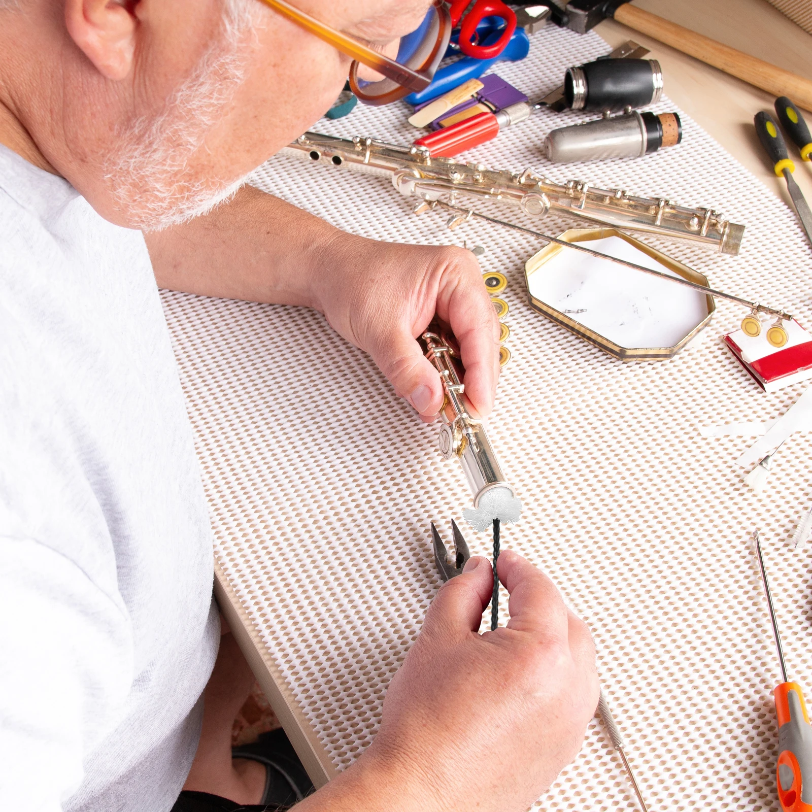 

Professional Grade Flute Brush High-Quality Cotton Cleaner Convenient Flute Accessories for Musicians