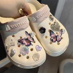 Shoe Charms for Crocs DIY Acrylic Butterfly Cartoon Bear Decoration Buckle for Croc Shoe Charm Accessories Kids Party Girls Gift