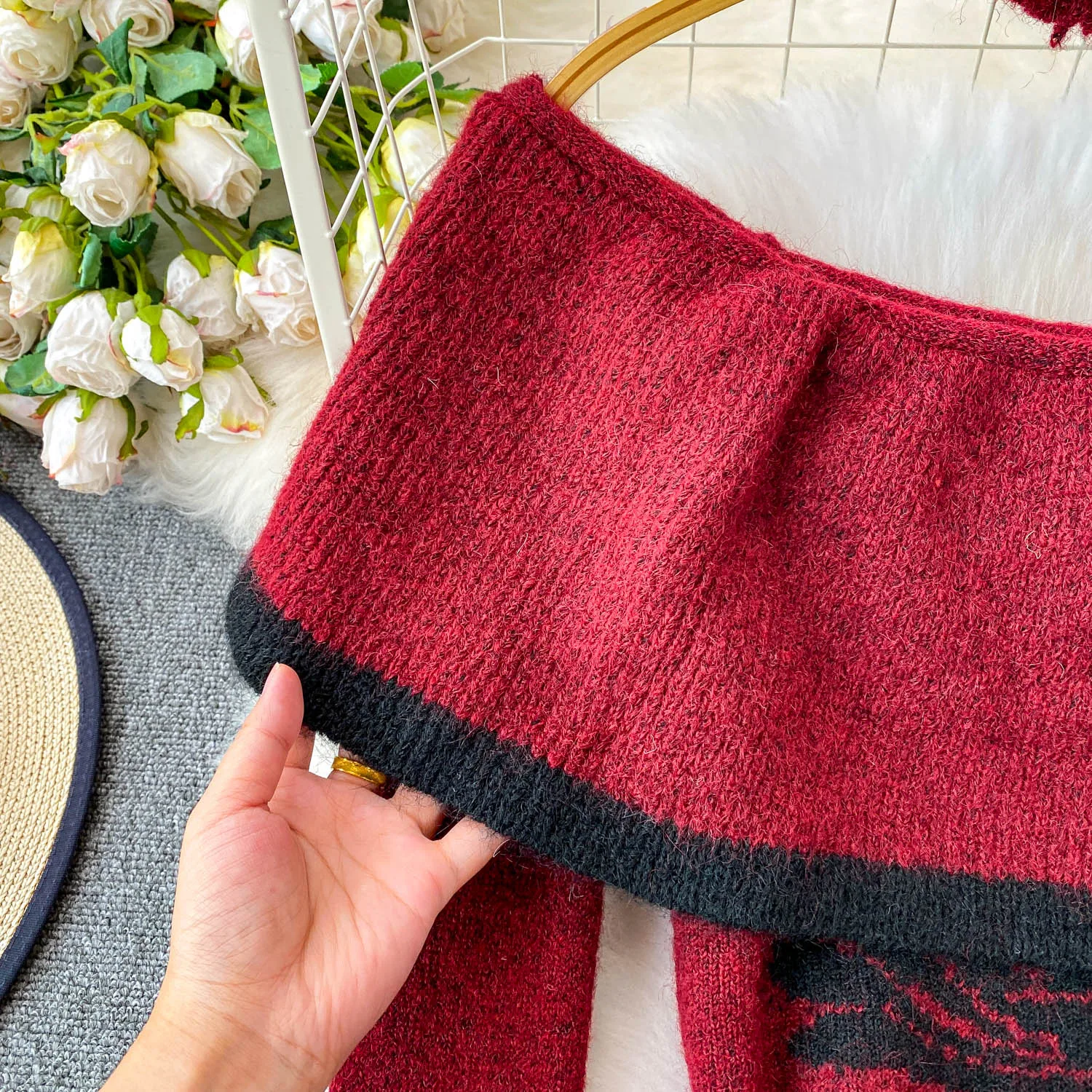 Chic vintage slash neck print dress Elegant Fairy korean fashion Boho Sundress Beach women clothing dress