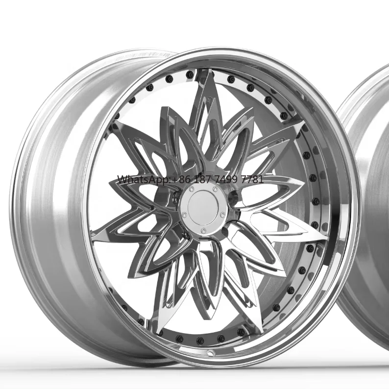 

Double Pieced of Passenger Car Wheels 17 18 19 21 22 23 Inch 9.5J 10.5J 11J 11.5J 12J Pcd 5*108 5*114.3 Floral Patterns