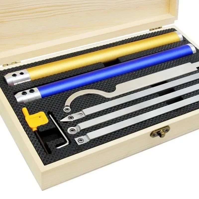 HSS Woodworking Turningtable Turning Tool Set Storage Box Lathe Turning Tool Kits Chisel Professional High Quality Cutting Tools