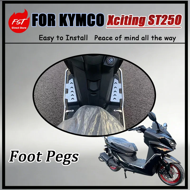 For KYMCO Xciting ST250 Motorcycle Front Crash Bar Multifunctional Protection with Rounded Blunted Corners to Prevent Bumps