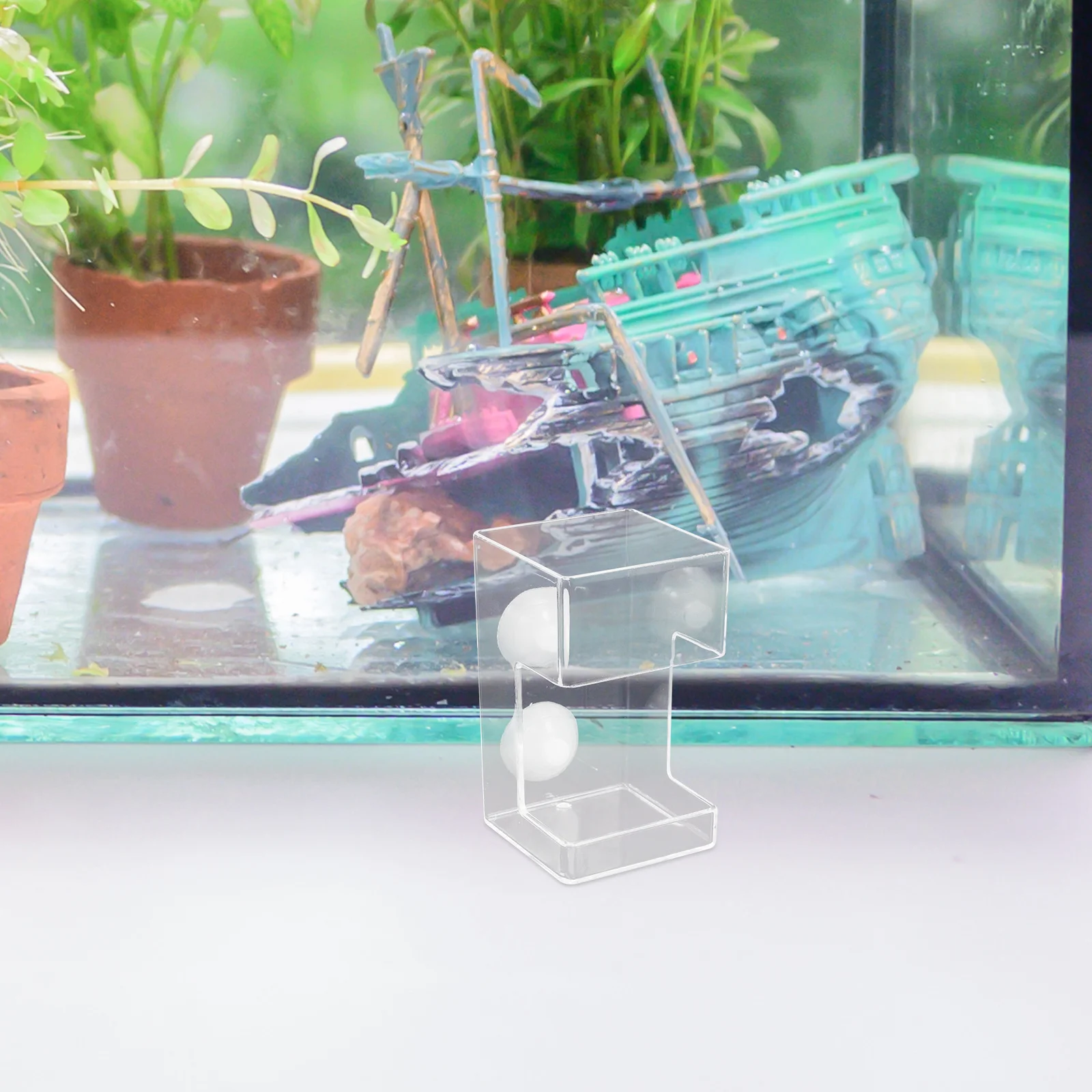 

Fish Tank Feeder Aquarium Feeding Dish Automatic Food Holder Small Shrimp Feeders Acrylic