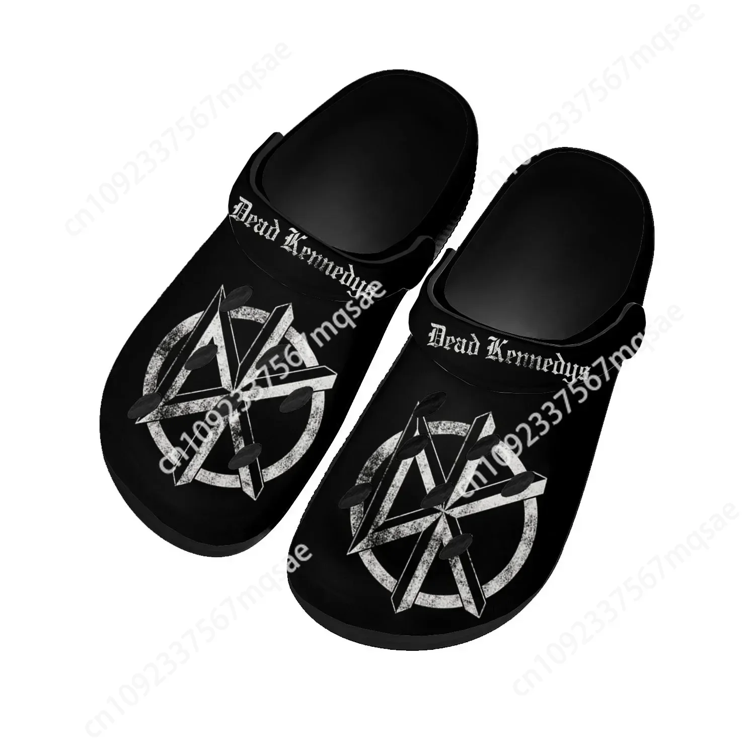 

Dead Rock Band Kennedys Home Clogs Custom Water Shoes Mens Womens Teenager Shoe Garden Clog Breathable Beach Hole Slippers Black