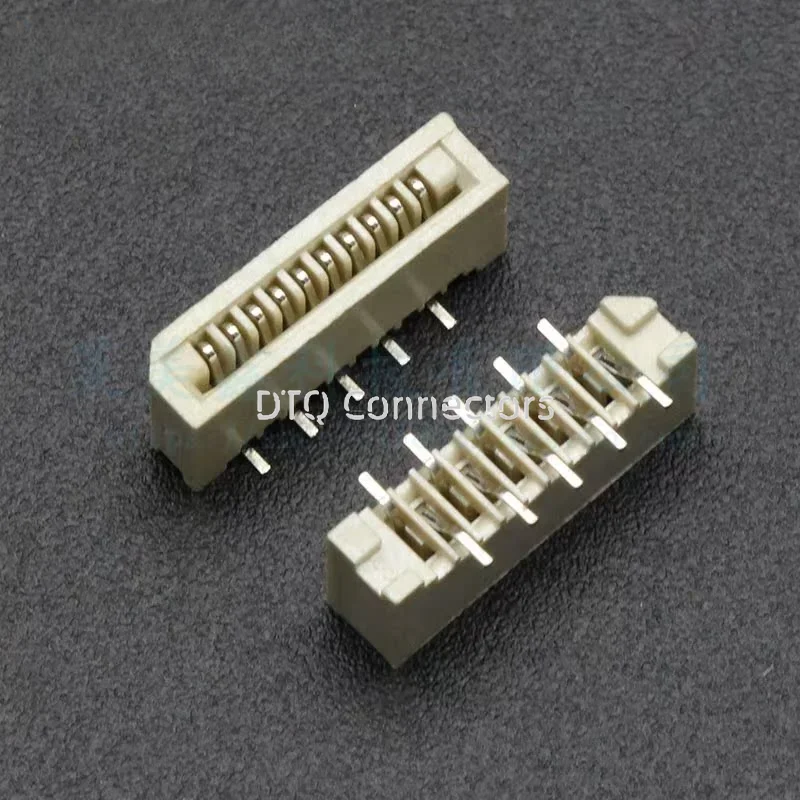 10PCS 1.0mm FPC/FFC Connector LCD Flexible Flat Cable Socket Double Row SMD Vertical Type 4 6 8 10 12 14 18 20 22 24 26 30 Pin