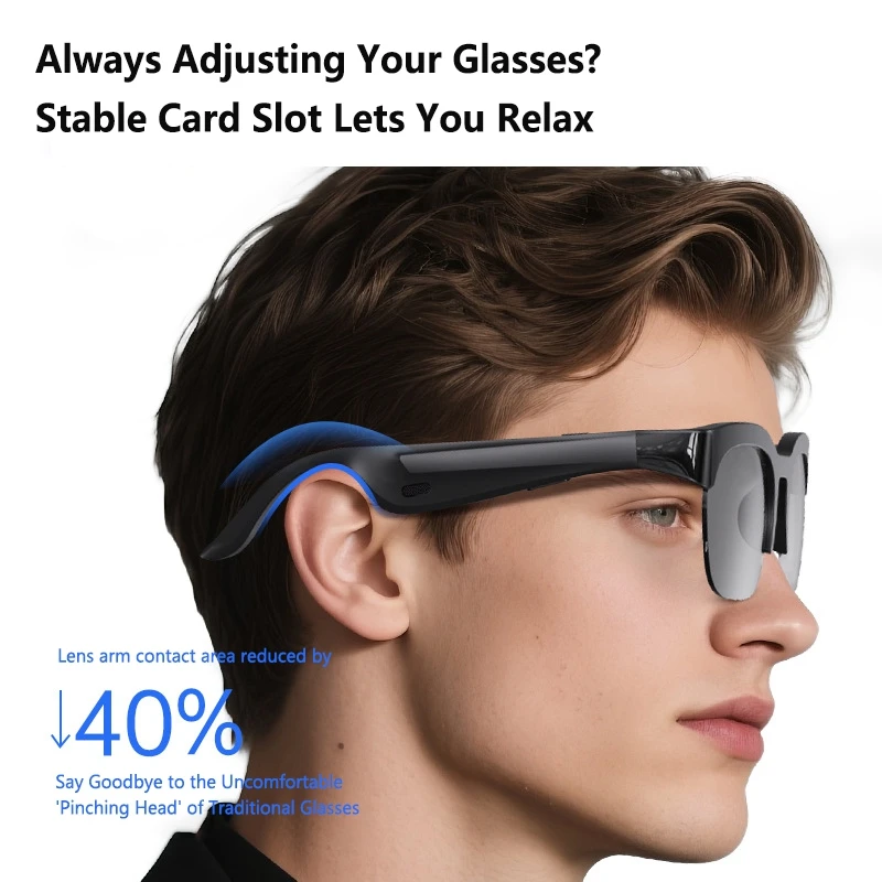 Lenovo AI Smart Glasses 8K Video Shooting Camera Bluetooth Call Real‑Time AI Translation Music Playback Video Shooting Camera view 5