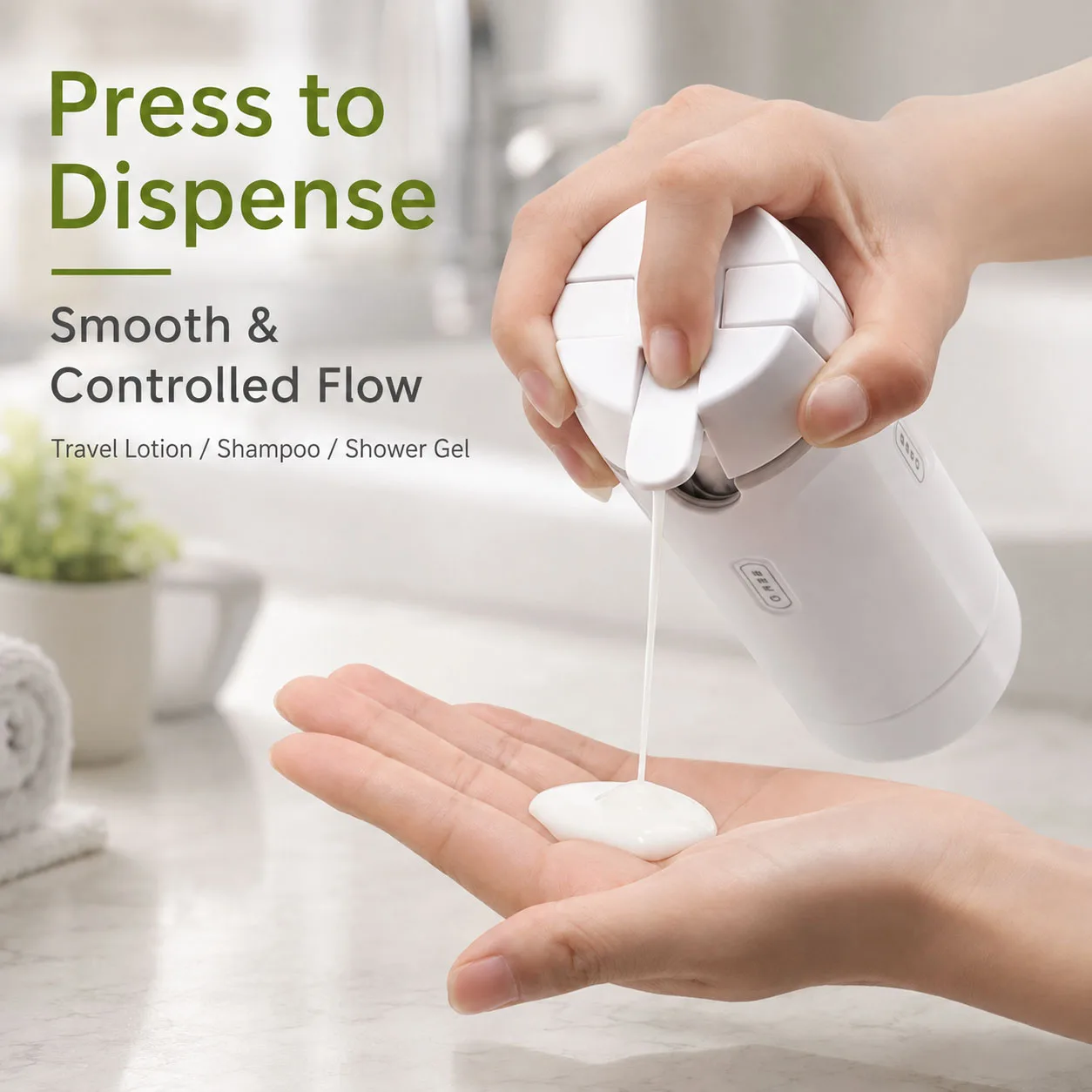 4 In 1 Travel Dispenser Portable Travel Bottles Leak Proof Leakproof Travel Container For Perfume Shampoo Conditioner Lotion