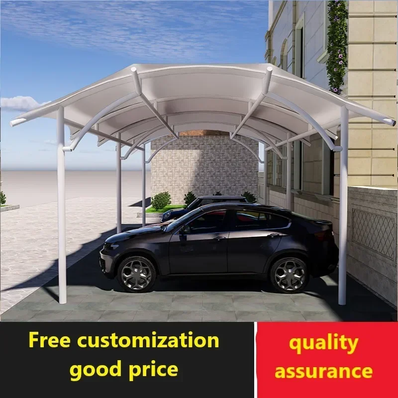 Outdoor membrane structure carport community bicycle awning home parking canopy stretch film car awning