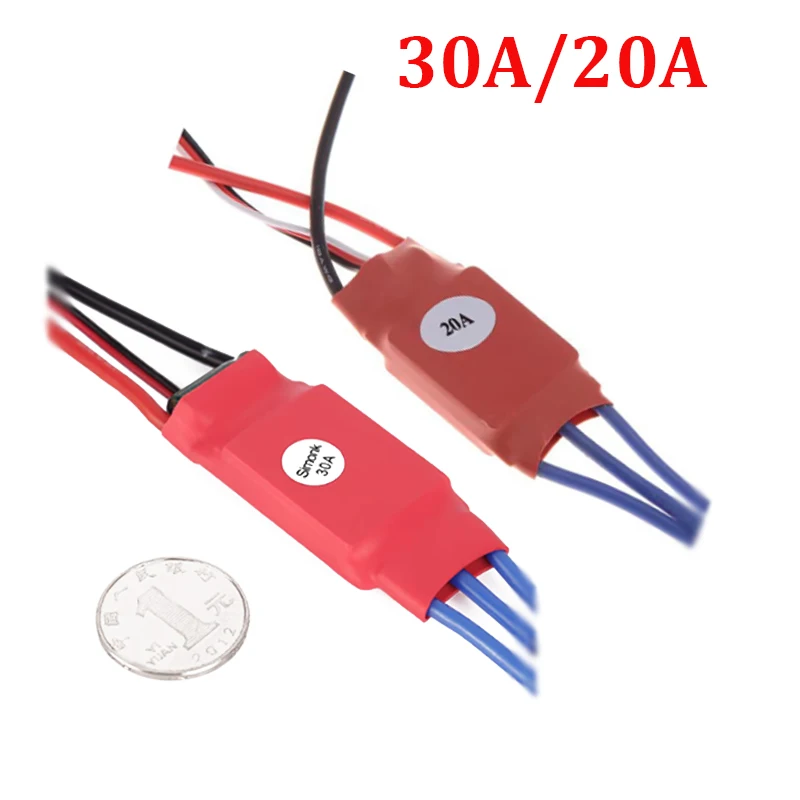 SimonK 30A 20A Four Axis Aircraft Model Firmware Brushless ESC w/ 3A 5V BEC for RC Airplane Quadcopter Drone Toys