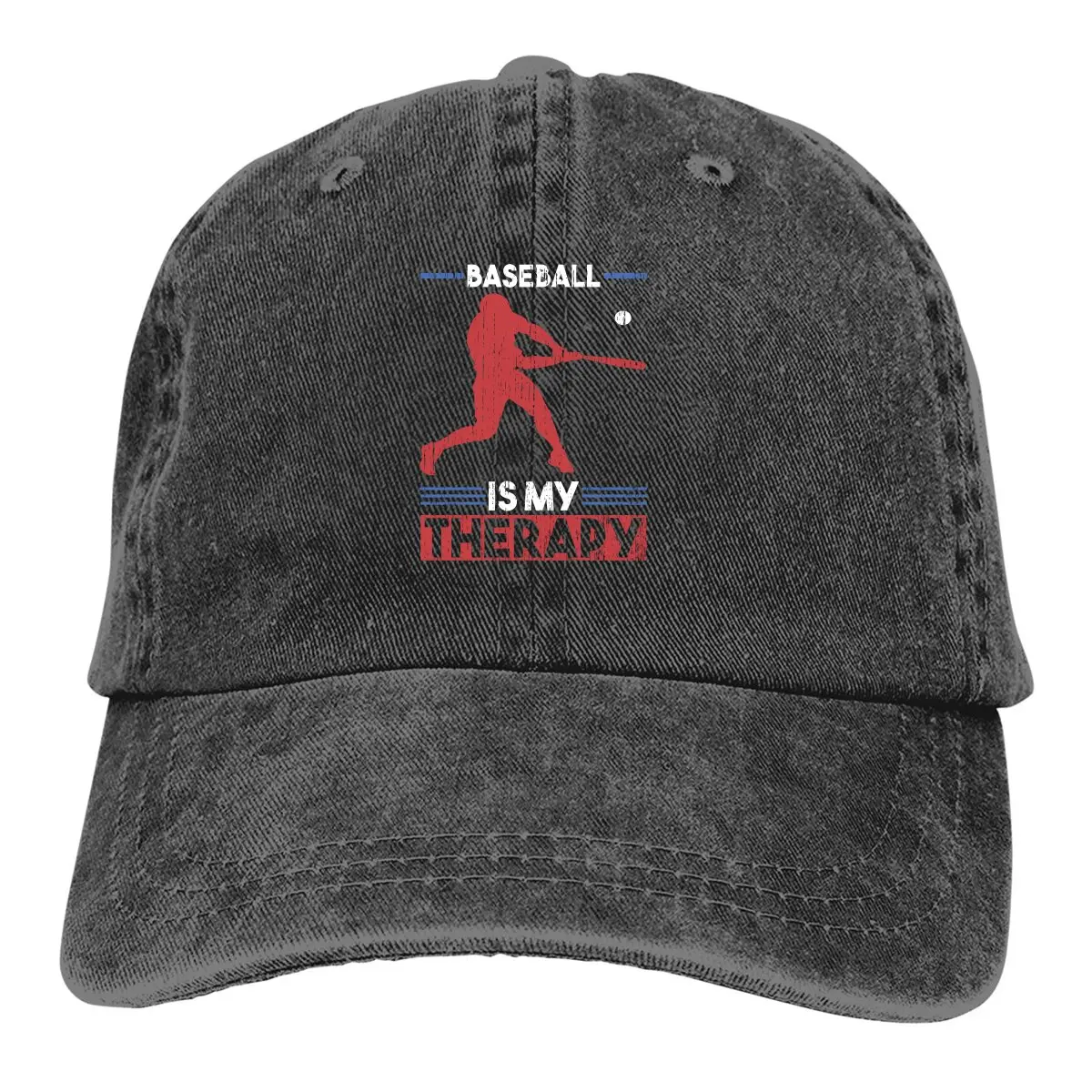 Baseball Is My Therapy Baseball Cap Men Hats Women Visor Protection Snapback Baseball Sports Caps