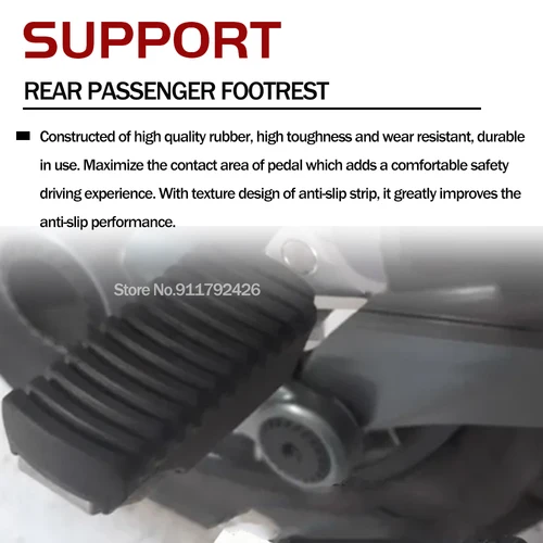 Imagen 2 del producto F 850 750 800 GS estribos de pasajero de motocicleta para BMW R1200RT 2004-2018 F850GS F800GS F750 F800 F850 GS reposapiés trasero