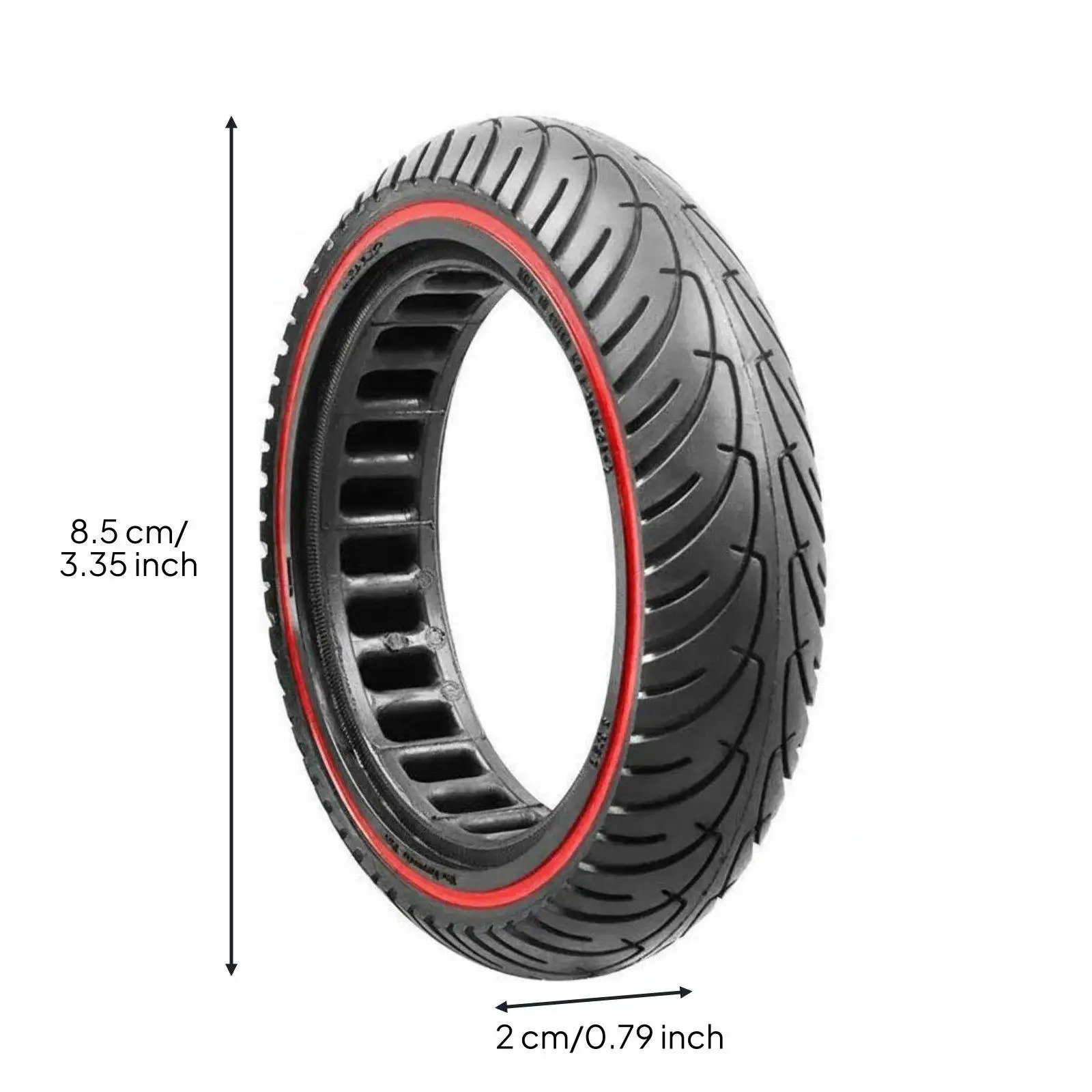 Airless Electric Scooter Tire Durable Wear Proof Honeycomb Solid Rubber Tire for Xiaomi M365 8.5x2 Scooter Urban Commuting